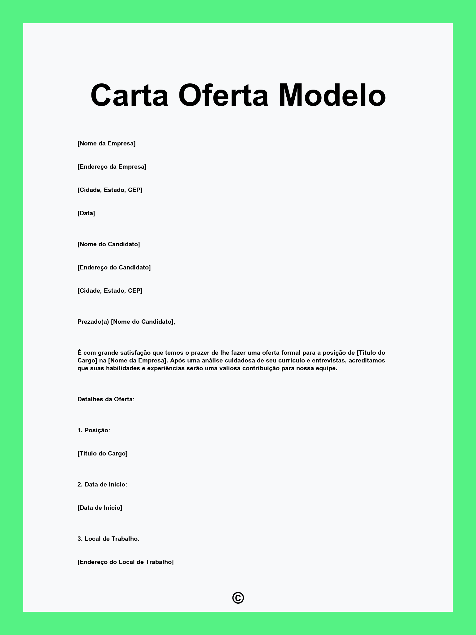 Carta Oferta Modelo